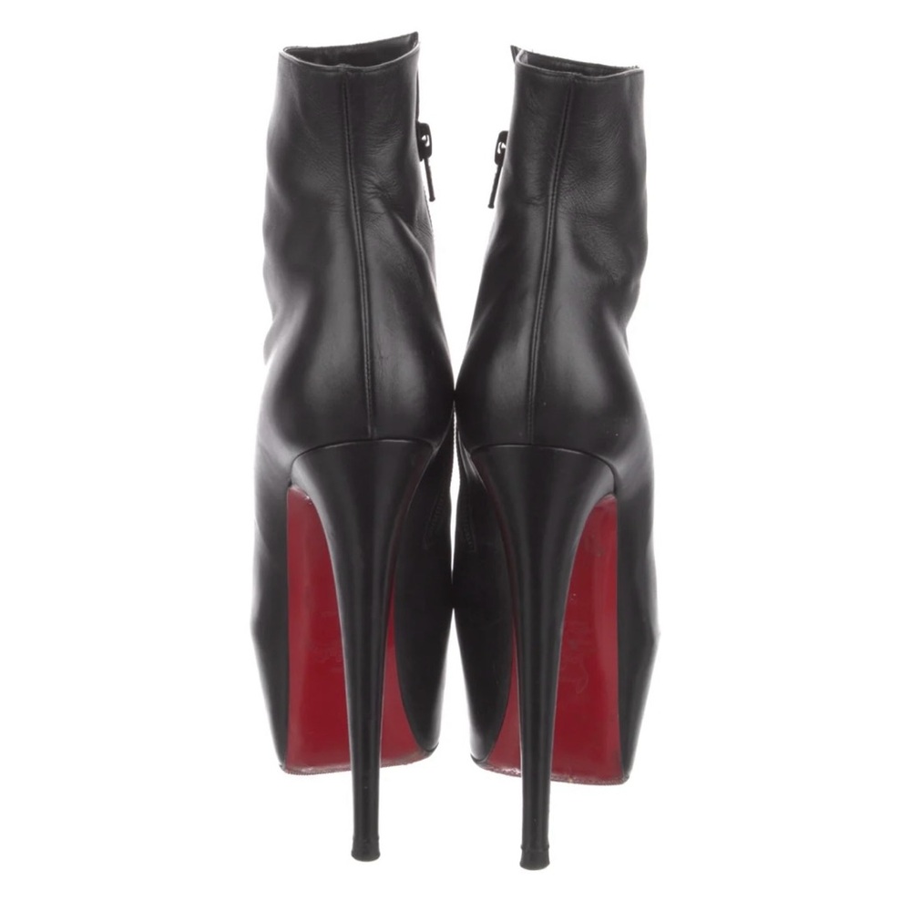Christian Louboutin Black Stiletto Heeled Boots - Picture 3 of 4